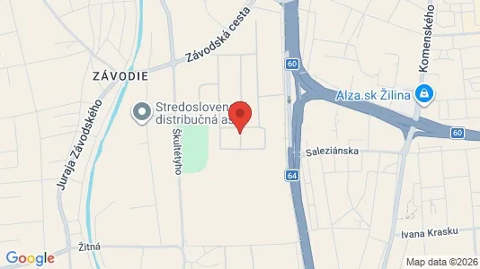 Commercial properties for rent i Žilina - kort over placeringen