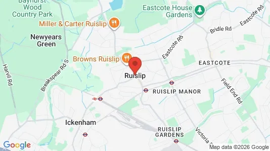 Nieruchomości komercyjne Na sprzedaż i Ruislip - Middlesex - kort over placeringen