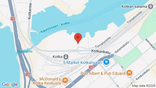 Kontorer til leie i Kotka - kort over placeringen