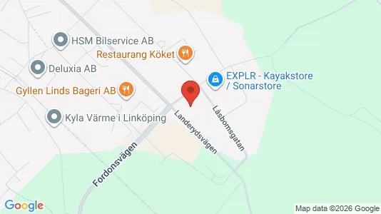 Lager zur Miete i Linköping - kort over placeringen