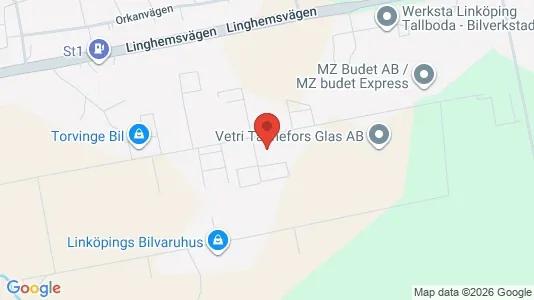 Toimistotilat Vuokrattavana i Linköping - kort over placeringen