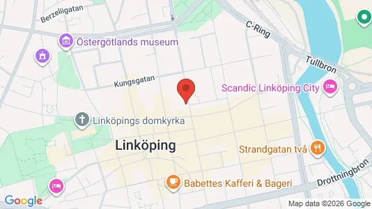 Kontorer til leie i Linköping - kort over placeringen