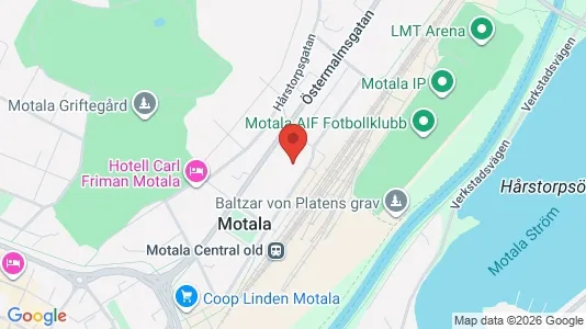 Kontorlokaler til leje i Motala - kort over placeringen