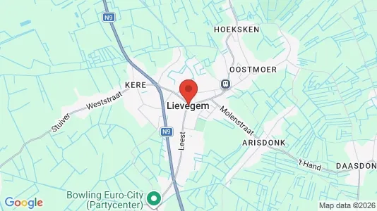 Kontorslokaler för uthyrning i Lievegem – Foto från Google Street View