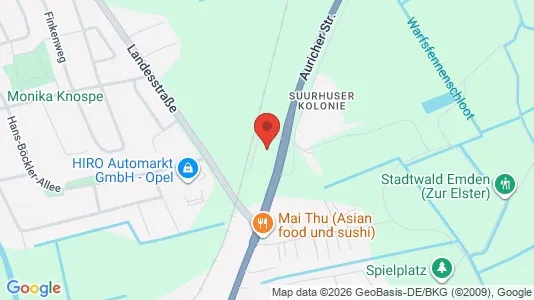 Lokale biurowe Do wynajęcia i Emden - kort over placeringen