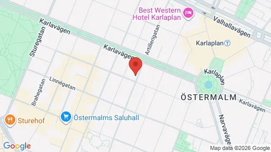 Toimistotilat Vuokrattavana i Östermalm - Kuva Google Street Viewstä