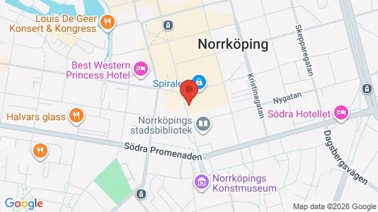 Commercial properties for rent i Norrköping - kort over placeringen