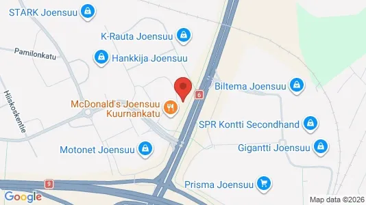 Nieruchomości przemysłowe Do wynajęcia i Joensuu - kort over placeringen