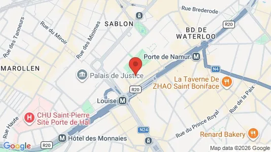 Commercial properties for rent i Stad Brussel - kort over placeringen
