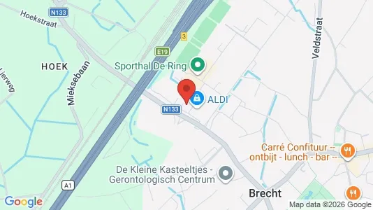 Commercial properties for sale i Brecht - kort over placeringen