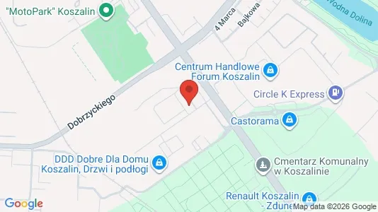 Espacios de oficina En alquiler i Koszalin - Foto de Google Street View