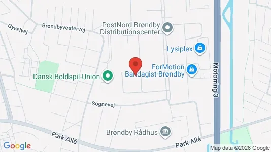 Warehouses for rent i Brøndby - kort over placeringen