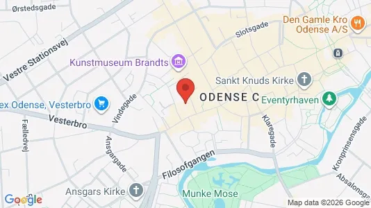 Kontorslokaler för uthyrning i Odense C – Foto från Google Street View