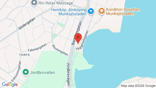 Kontorslokaler för uthyrning i Jönköping - kort over placeringen