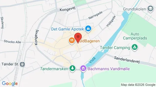 Nieruchomości komercyjne Na sprzedaż i Tønder - kort over placeringen