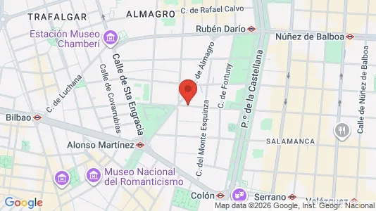 Office spaces for rent i Madrid Chamberí - kort over placeringen
