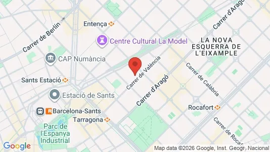 Kontorlokaler til leje i Barcelona Eixample - Foto fra Google Street View