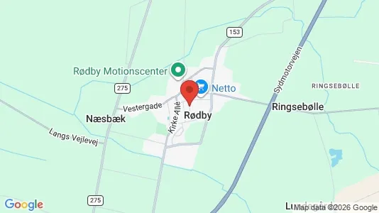 Butikslejemål til leje i Rødby - Foto fra Google Street View