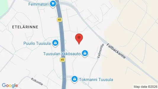 Lokaler til leie i Tuusula - kort over placeringen