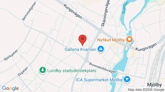 Commercial properties for rent i Mjölby - kort over placeringen