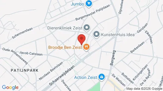 Lokaler til leje i Zeist - kort over placeringen