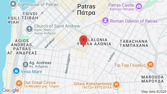 Nieruchomości komercyjne Na sprzedaż i Patras - kort over placeringen