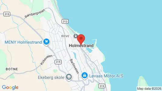 Tiendas En alquiler i Holmestrand - kort over placeringen