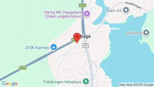 Kontorlokaler til leje i Karmøy - kort over placeringen