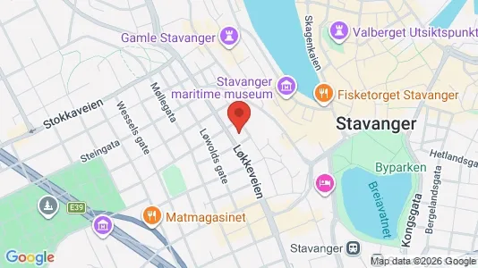 Kontorer til salgs i Stavanger - kort over placeringen