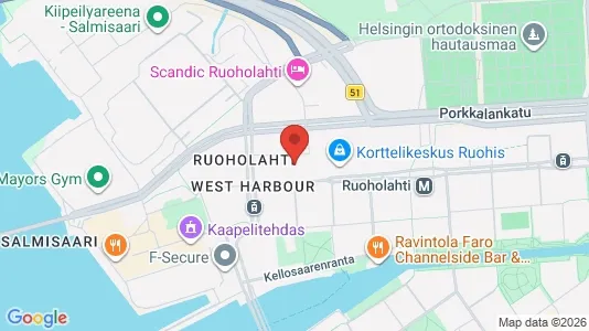 Büros zur Miete i Helsinki Eteläinen - kort over placeringen