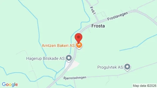 Lokaler til leje i Frosta - kort over placeringen