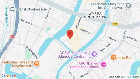Büros zur Miete i Gdańsk - kort over placeringen