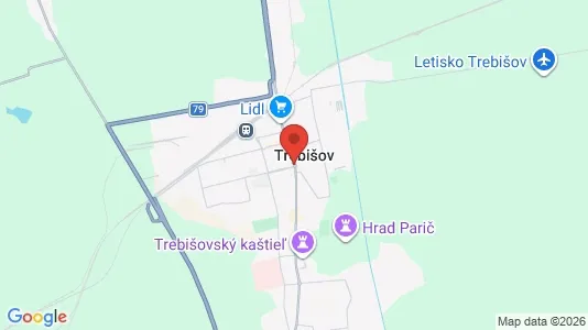 Lokaler til leje i Trebišov - Foto fra Google Street View