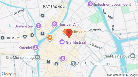 Commercial properties for rent i Stad Gent - kort over placeringen