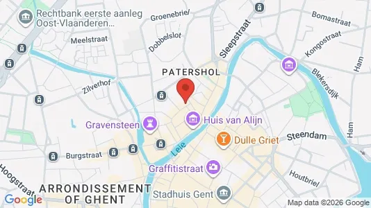 Commercial properties for rent i Stad Gent - kort over placeringen