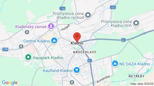 Lokaler til leie i Kladno - kort over placeringen