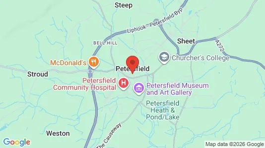 Shops for rent i Petersfield - Hampshire - kort over placeringen
