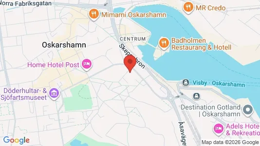 Toimistotilat Vuokrattavana i Oskarshamn - kort over placeringen
