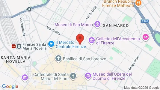 Office spaces for sale i Firenze - kort over placeringen