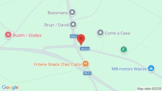 Warehouses for sale i Wanze - kort over placeringen