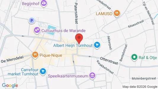 Commercial properties for sale i Turnhout - kort over placeringen