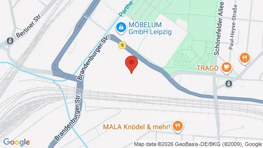 Kantorruimte te huur i Leipzig - kort over placeringen