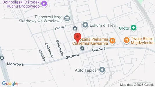 Toimistotilat Vuokrattavana i Wrocław - kort over placeringen
