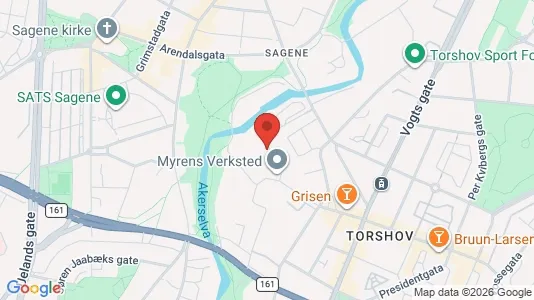 Office spaces for rent i Oslo Sagene - kort over placeringen