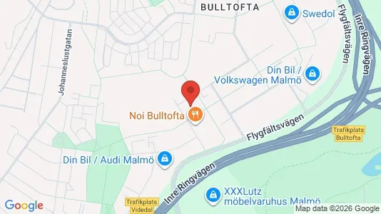 Værkstedslokaler til leje i Malmø Centrum - kort over placeringen