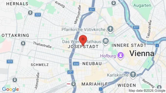 Butikslejemål til leje i Wien Josefstadt - kort over placeringen