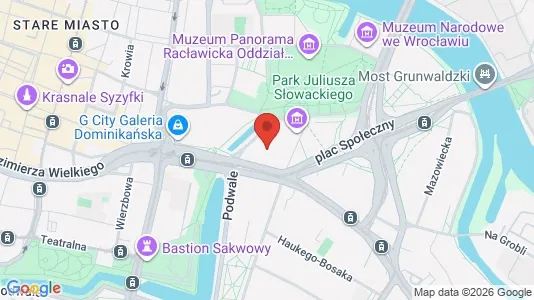 Gewerbeflächen zur Miete i Wrocław - kort over placeringen