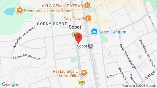 Lokaler til leje i Sopot - Foto fra Google Street View