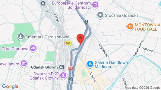 Gewerbeflächen zur Miete i Gdańsk – Foto von Google Street View