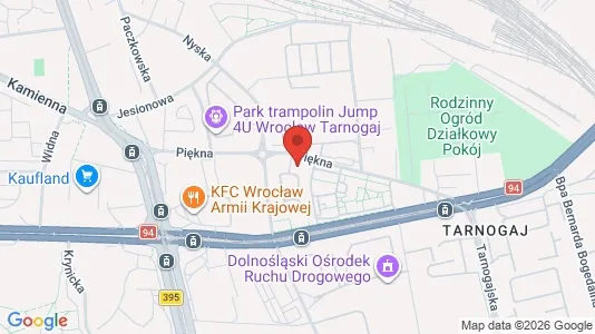 Lokaler til leje i Wrocław - kort over placeringen
